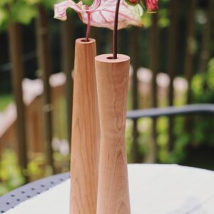 Cherry Wood Vase