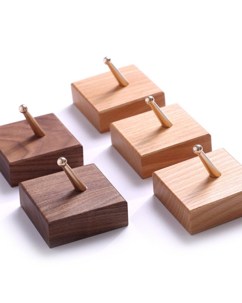 Square Wooden Wall Hook