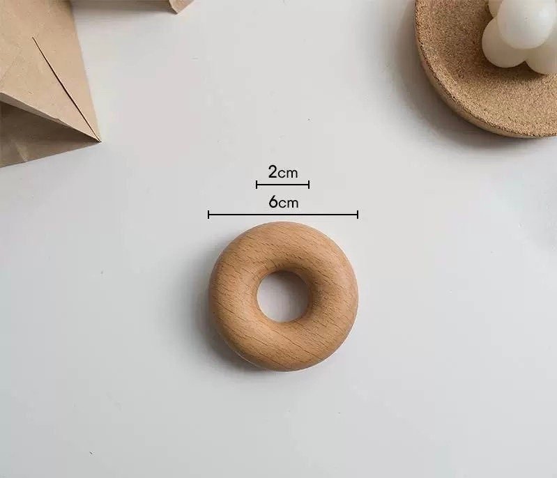 Wooden Donut Bag Clips- Set of 4 - Image 5