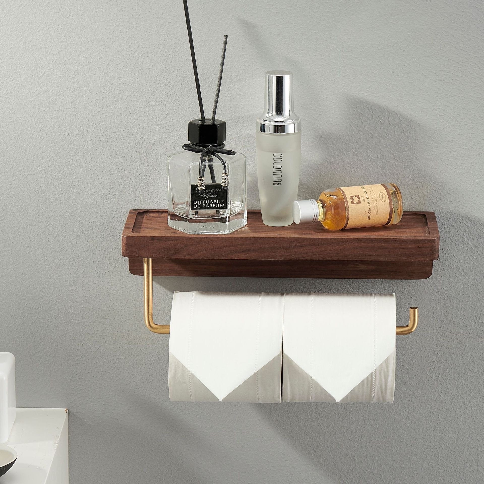 Toilet Paper Holder with Shelf - Image 3