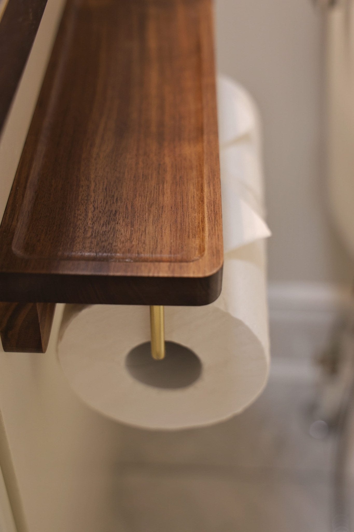 Toilet Paper Holder with Shelf - Image 4